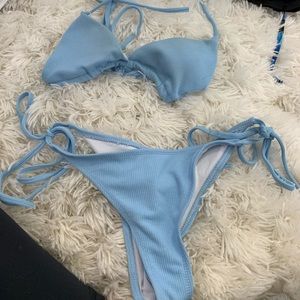 Blue bikini